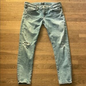 Citizens Of Humanity Light Blue Distressed Skinny Jeans